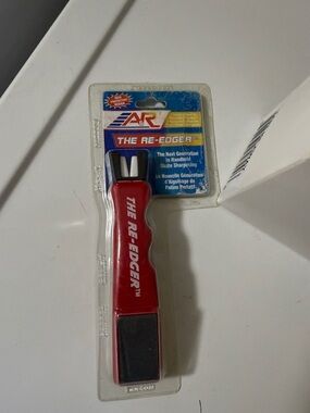 Hockey Ice Skate Re-edger & White Cloth Athletic Tape - 8 Rolls stick tape